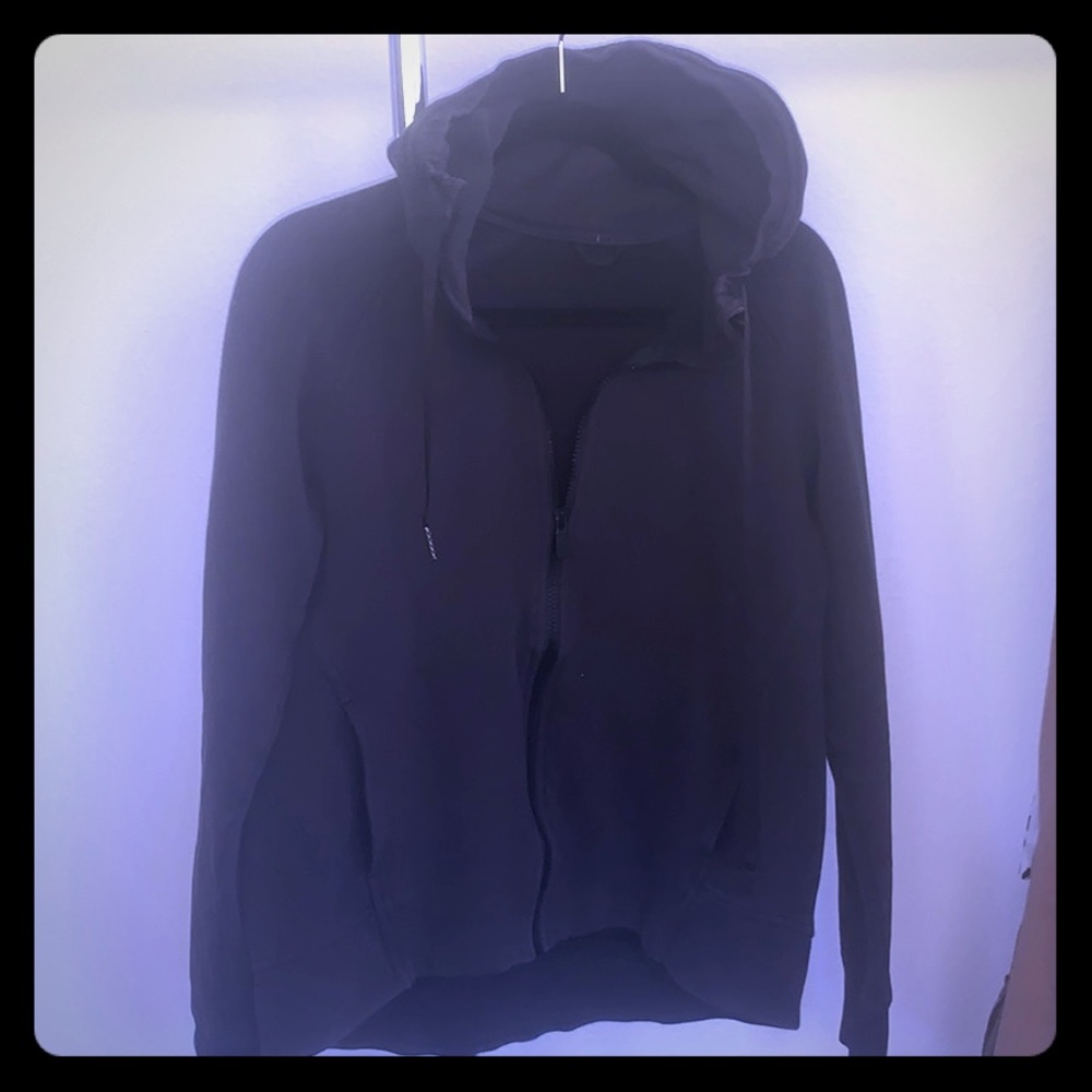 Lululemon zip up hoodie in washed black